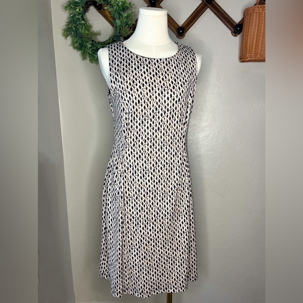 Retro print dress